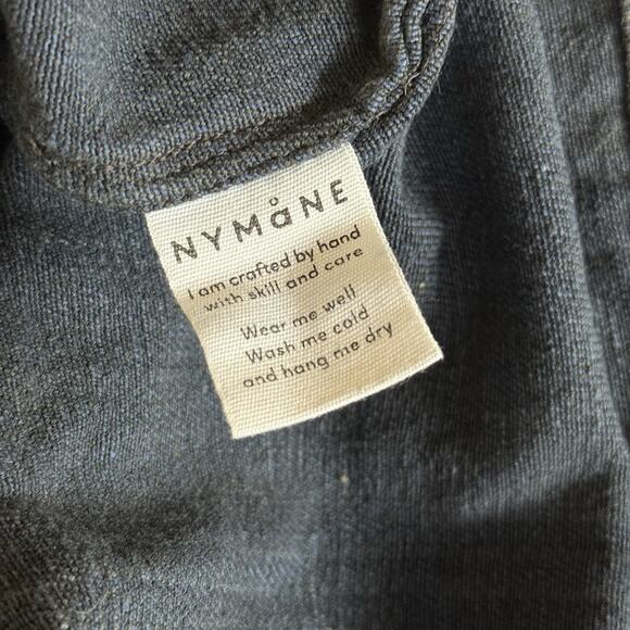 NYMANE 2 Piece Set Susie Work Shirt & Wide Leg Pants In Black Cotton Drawstring - Picture 10 of 15